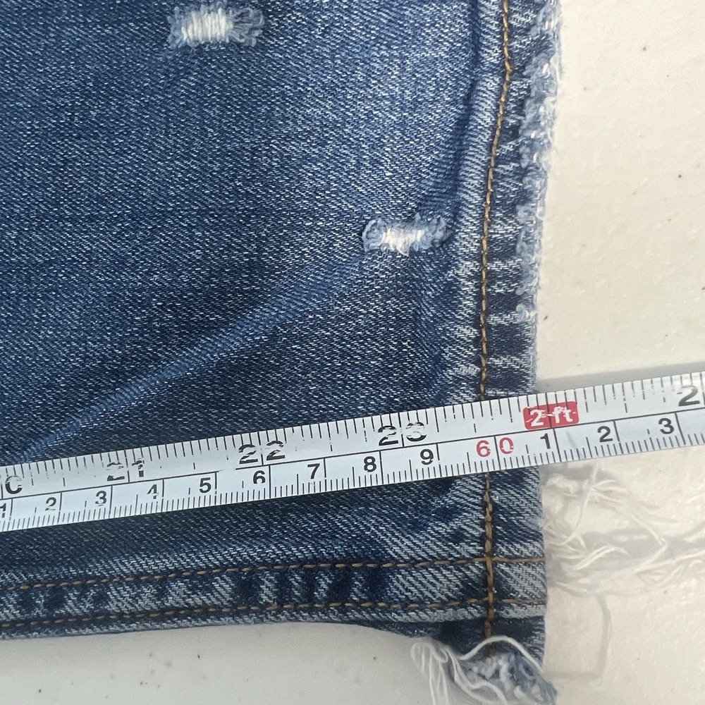 Abercrombie & Fitch The Mom High‎ Rise Tapered Destroy Cropped Jeans Size 29 - Picture 14 of 14